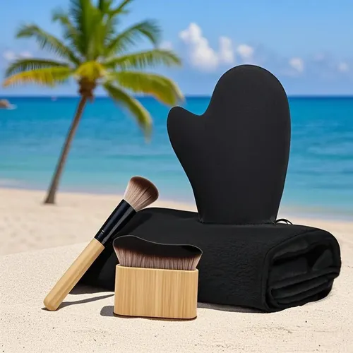 Kit De Guante Para Autobronceado Ansphie De 4 Piezas Con Gua