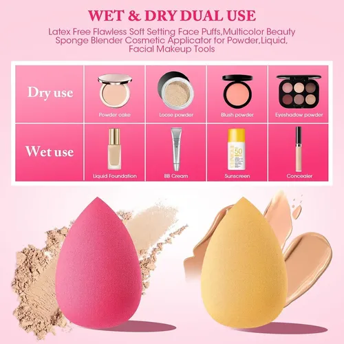 Esponjas De Maquillaje Pascua Oyrlize 12 Piezas