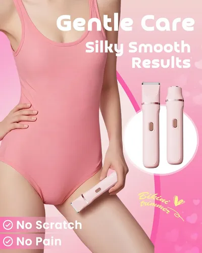 Bikini Trimmer Dovety 3-in-1 Painless Electric Razor Women
