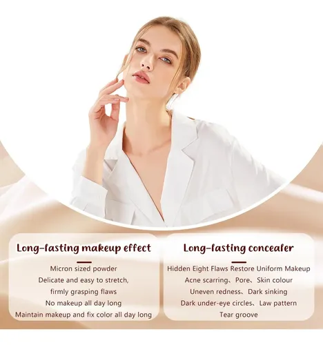 Corrector De Ojeras Voyocuge Cc 10ml Piel Clara Con Brocha