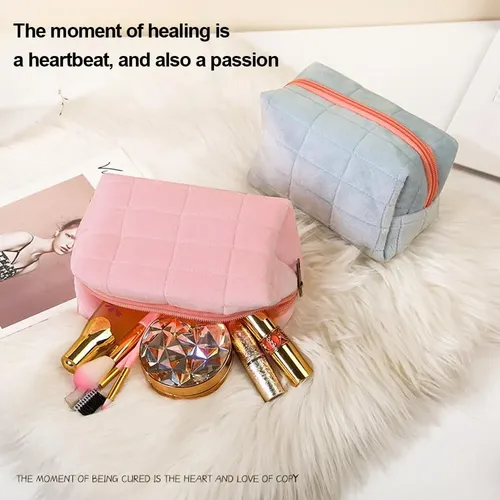 2pz Bolsa Cosmetiquera Maquillaje Lápicera Accesorio Regalo