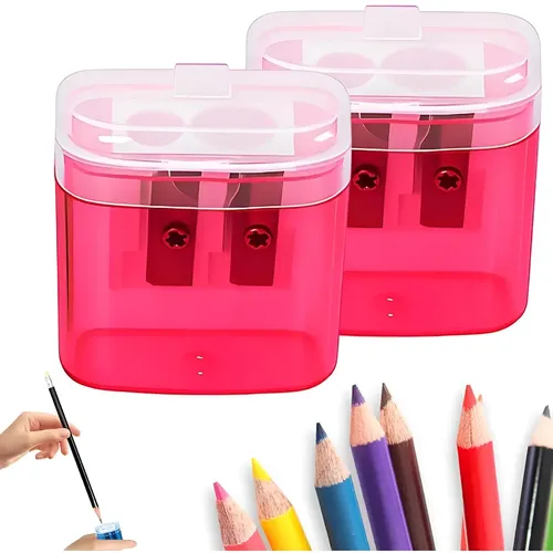 Sacapuntas Portátil For Niños Con Tapa, Mini Pencil Sha