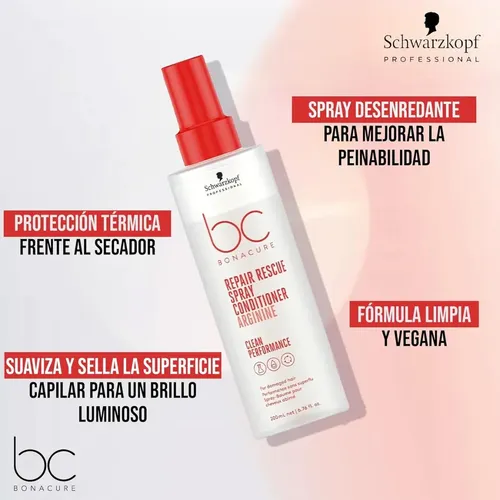 Acondicionador En Spray Bonacure Repair Rescue Cabello 200ml
