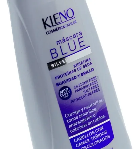 Kleno Blue Mascara Silver Intense Matizadora Rubios 200ml