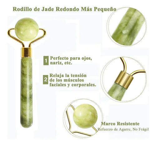 Rodillo De Jade Facial Para Masaje Facial Lk. Dw