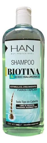 Kit Biotina Y Acido Hialuronico Fuerza Capilar Brillo Han