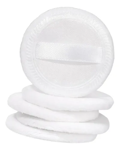 5x Maquillaje Polvo Aplicador Polvo Esponja Cojín De Blanco