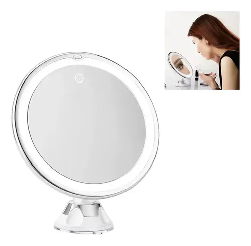Espejo De Baño Con Soporte Y Aumento 10x