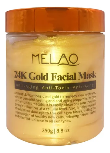 Mascarilla Facial 24k Piel Muerta Eliminación Hidratante Oro