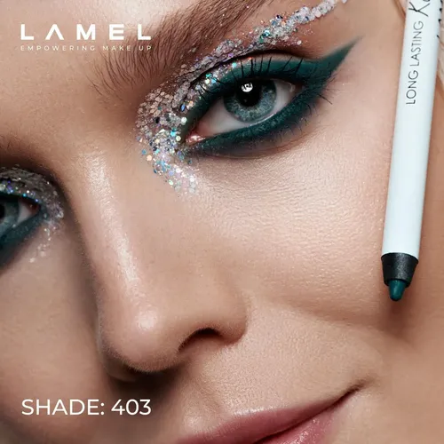Lápiz Delineador De Ojos En Gel Lamel No Smudge Verde