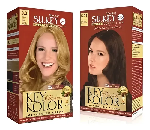 Silkey Tintura Key Kolor Clásica Kit Tono 1.1 negro azul