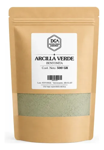 Arcilla Verde Bentonita Marca Dg X 500 Gr