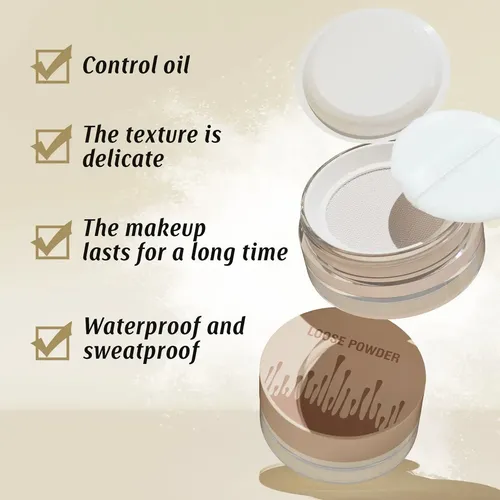 Wakeangel Polvo Fijador Mate Perlado Control Aceite Larga Du