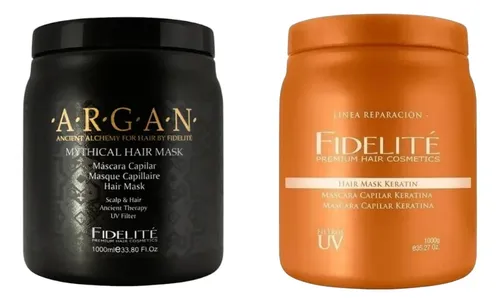 Pack Mascara Fidelite Argan Mythical + Keratina 1000ml