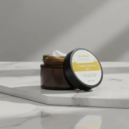 Crema Antiedad VATA Noche Para Piel Seca Ayurdeva 50g Con Rosa Mosqueta