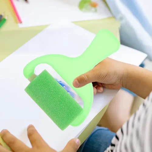 8 Piezas De Pinceles De Esponja For Niños, Herramientas De