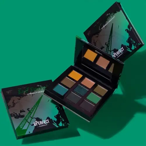 Paleta De 9 Sombras Para Ojos Compass Of Creativity Bperfect East Emeralds