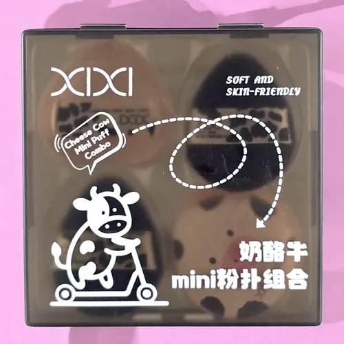 Set De Minipuff De Maquillaje Xixi Cow Series (5 Unidades)