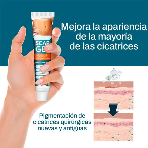 Crema Cicatrizante Mejora Textura Suaviza Piel Marcas 30g