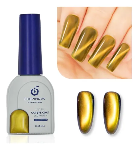 Kit De 4 Esmalte En Gel Con Efecto Ojo De Gato Cherimoya