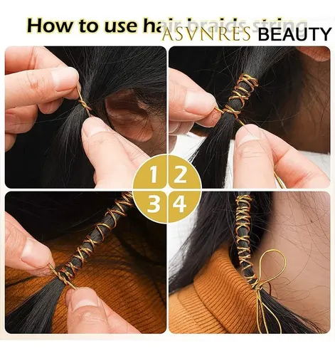 Cordón Decorativo Para Trenzas Doradas De 5 M (2 Piezas)