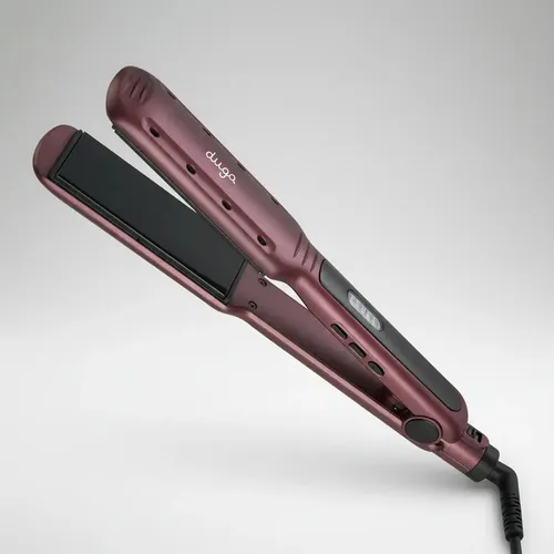 Plancha Duga Sw-207 Profesional Cabello Lacio Anti Frizz Color Rojo Metalic