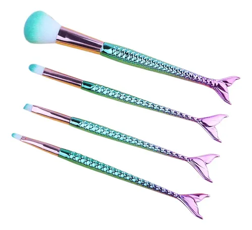 Set Brochas Maquillaje X 4 Pinceles Make Up