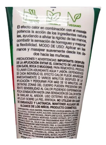 Gigot Phytocomplex Crema Balsámica Manos Efecto Calor 50 Gr