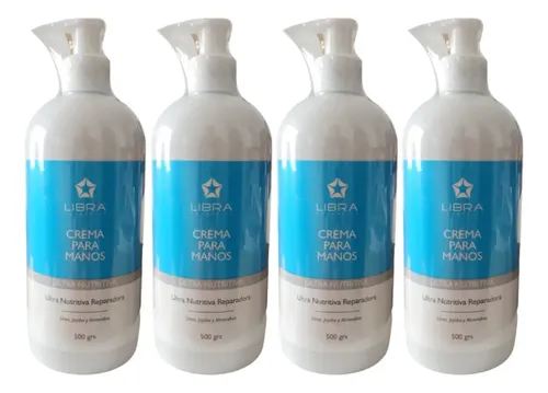4 Crema Para Manos Ultra Nutritiva 500gr. – Libra Cosmetica Fragancia Suave