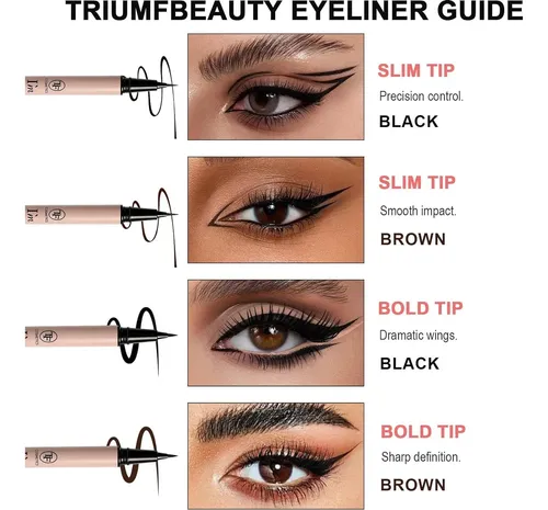 Delineador Líquido Vegano Hipoalergénico Flyliner Elegant
