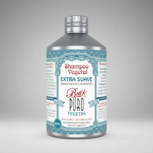 Shampoo Natural Extra Suave 400ml Boti-k Puro