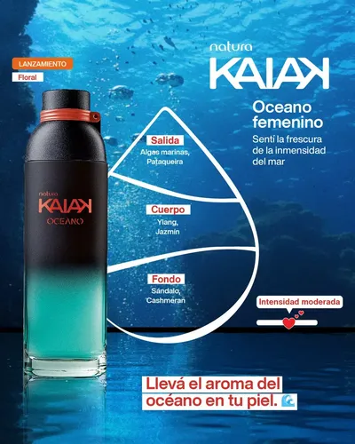 Perfume Kaiak Oceano Eau De Toilette 100 Ml Femenino