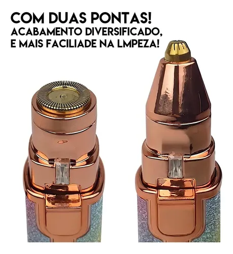 Depiladora Corporal Blawless Recargable 2 Cabezas Lavable