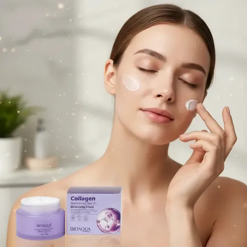 Crema Facial Colágeno Hidratante Antiage 50ml Bioaqua Todo Tipo De Piel Día/noche