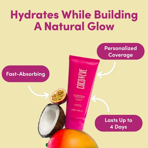 Loción Autobronceadora Gradual Coco & Eve 200ml Hidratante