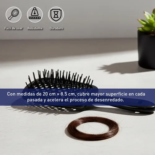 Cepillo For Desenredar El Cabello, Mango Ergonómico Amplio C