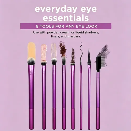 Set 8 Pinceles Para Ojos Real Techniques Everyday Eye