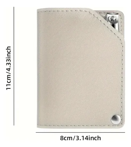 Set Cortauñas Manicura 5pzs Acero Inox Estuche Viaje Mujer