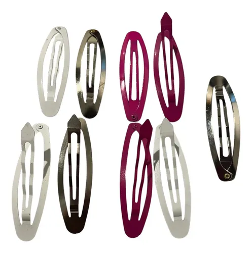Hebilla Tic Tac 7cm Por 100 Unidades Para Pelo/ Diseño Bijou