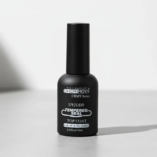 Top Coat Tempered Seal Efecto Vidrio Templado Cherimoya 15ml Color Transparente