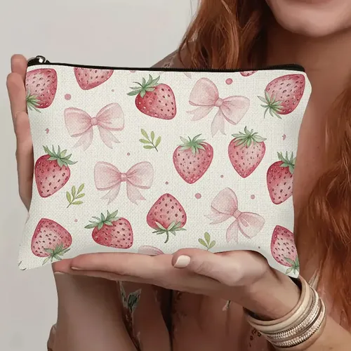 W#c*b Bolsa De Maquillaje De Lino For Cosméticos, For //