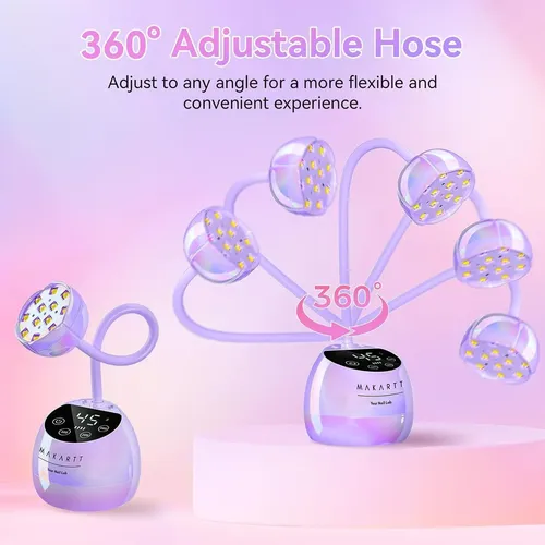 Lámpara Uv/led Makartt Para Uñas Glazed Purple