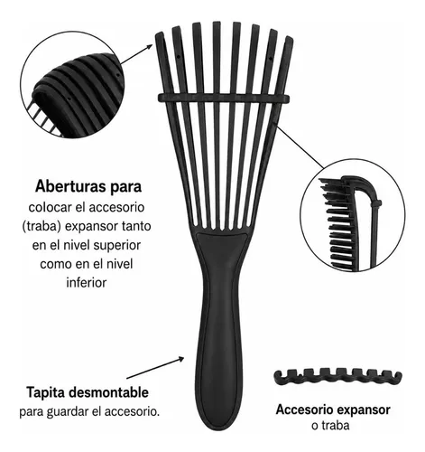 Cepillo Desenredante Antifrizz Air Fresh Detangles Rizado