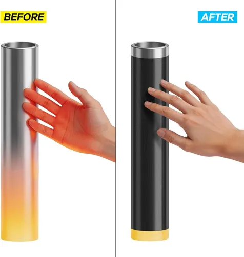 Protector Térmico Aluminio Negro 12×24 Para Auto Y Moto