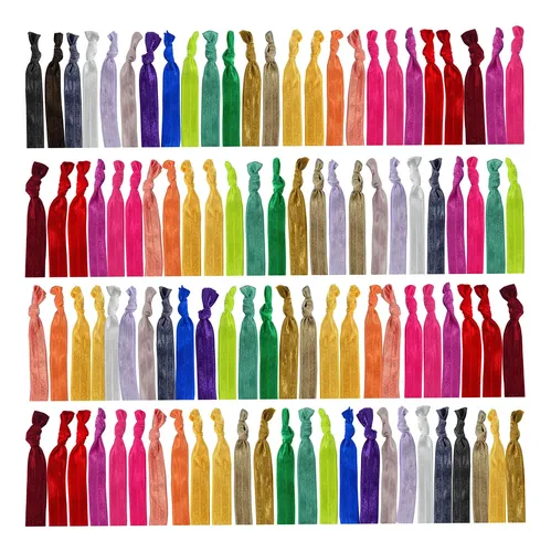 Cintas De Pelo Exinddea, 100 Unidades, Cintas Elásticas Colo