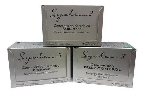 Ampollas Capilares System 3 Keratina Frizz Reparacion X12