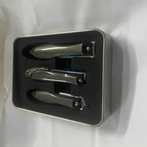 Set De 3 Piezas Para Uñas Con Caja Pedicura/manicura