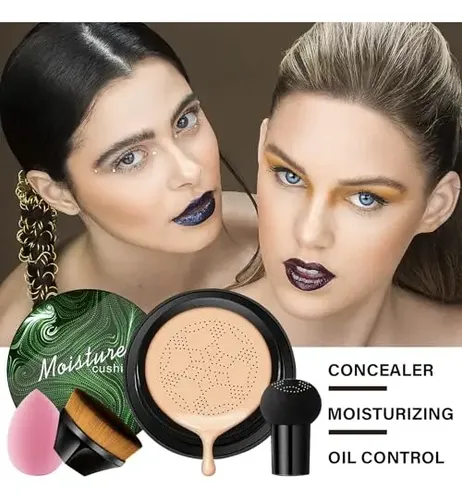 Base Cushion Cc Cream Con Cojín De Aire Y Aplicador X 2 Unid
