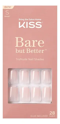 Uñas Postizas Glue-on Bliss | Kiss Bare-but-better Nails