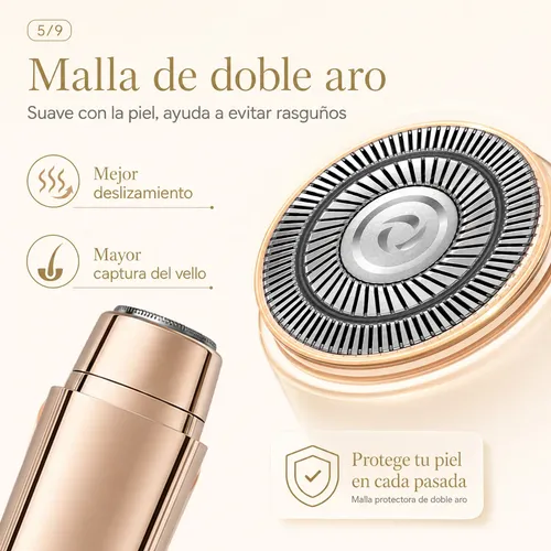 Doble Depiladora Eléctrica Pantalla Digital Afeitadora Usb